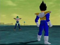 une photo d'Ã©cran de Dragon Ball Z - Budokai sur Nintendo Gamecube